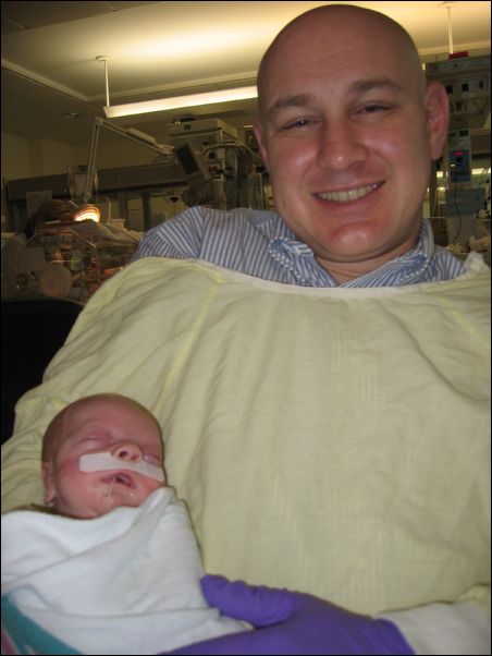 Happy Daddy & Sleepy Sebastian